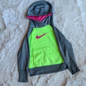 Grey/Neon Green/Magenta Nike Hoodie